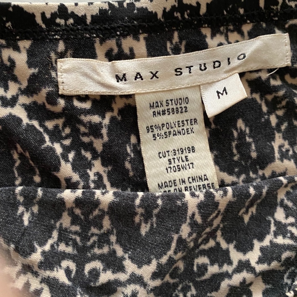 Max Studio Multicolor Pattern Print Skirt Medium - image 3